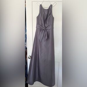 Alfred Sung Gray Bridesmaid Dress